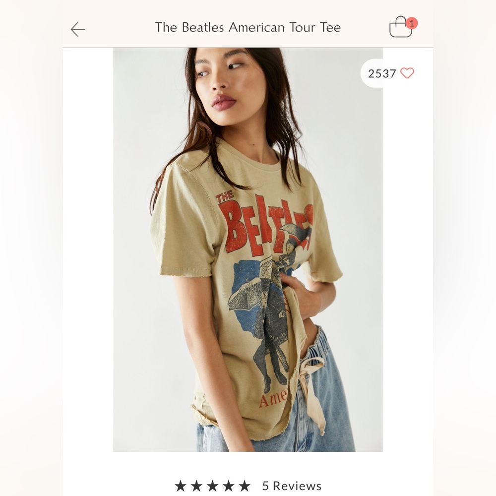 Free people Beatles graphic tee